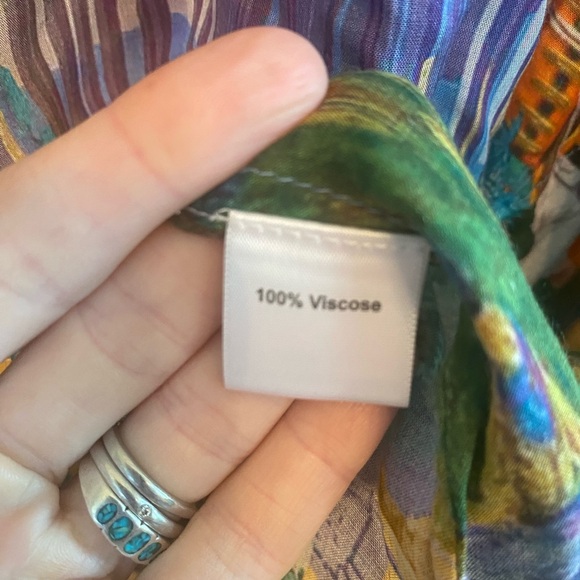 Ruby Yaya Womens Knee Length India Print V-Neck Dress - Picture 7 of 7